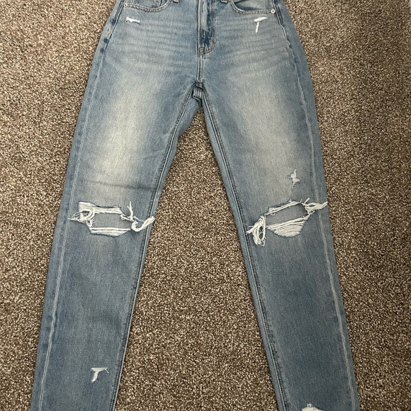 American Eagle Outfitters Denim - American Eagle Outfitters Light Blue Distressed Skinny Jeans